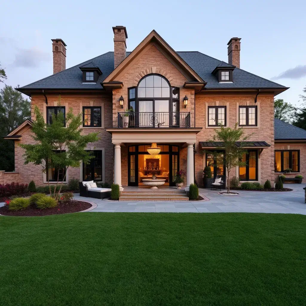 A decorative stamped concrete patio with an intricate pattern